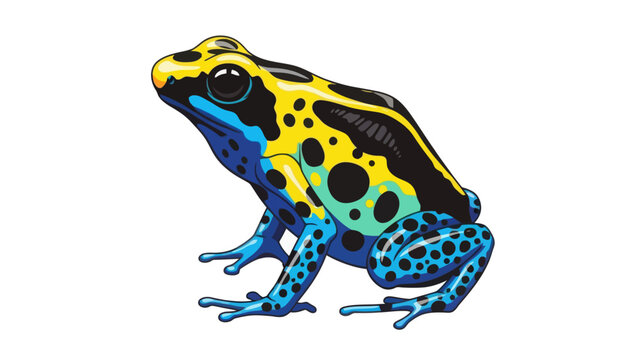 vector of a poison dart frog