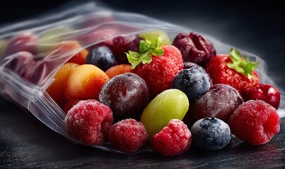 Bag of Assorted Frozen Berries and Fruits