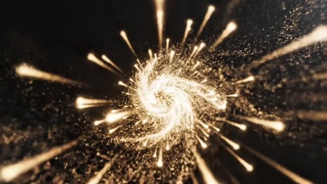 Abstract Energy Flow Representing Business Growth and Progress