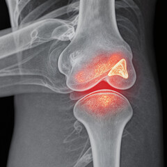 x ray image of knee