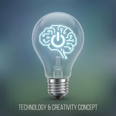 brain lightbulb concept idea 