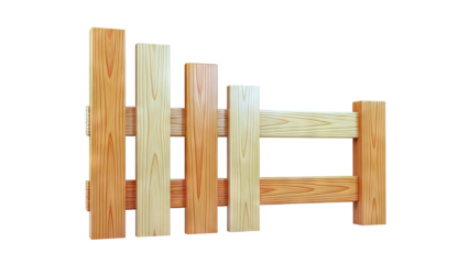 Wooden Garden Fence Section