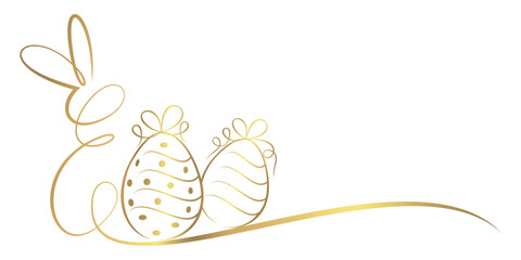 Easter egg line art style illustration.eps