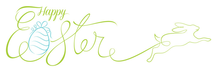 Happy Easter with Easter eggs and bunnies. illustration vector.eps