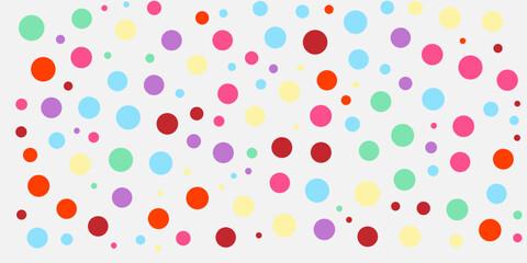 round shape colored on white background random eps10