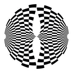 op art modern background, creative dynamic pattern, original vector composition