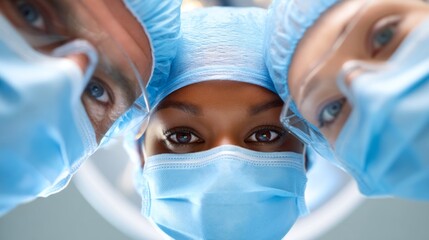 Surgeons and assistants come together in a well-lit operating room, preparing to perform a vital surgery. Their concentration reflects commitment to patient safety and health