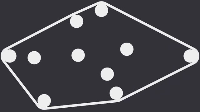 Dynamic 2D Points Geometry Simulation