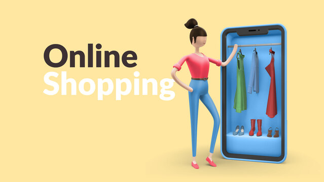 Explainer Girl Online Shopping
