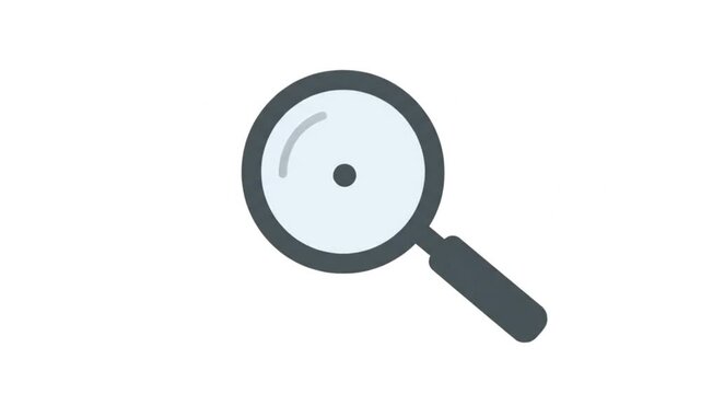 Simple Magnifying Glass Icon for Search and Discovery.