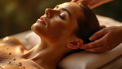 Spa e bellezza: Maschera di trattamento viso e corpo in centro benessere