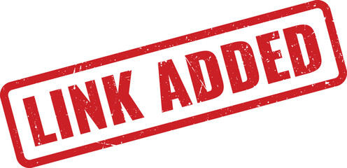 Official red LINK ADDED stamp mark signifying a new connection or successful integration