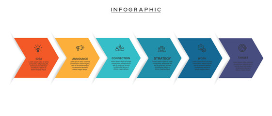Vector Geometric Infographic Element for Web Design and Marketing