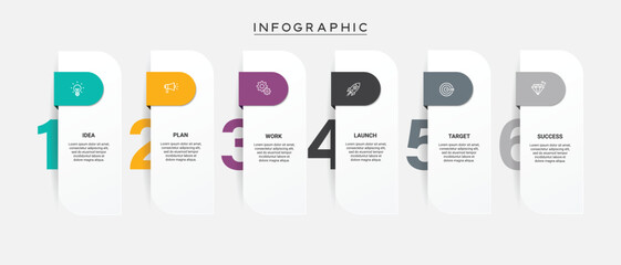 Vector Geometric Infographic Element for Web Design and Marketing