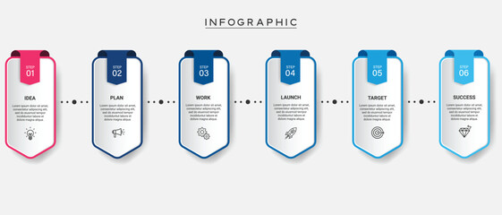 Vector Geometric Infographic Element for Web Design and Marketing