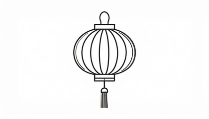 Minimalist hanging metal wire basket lantern with tassel for modern decor and lighting