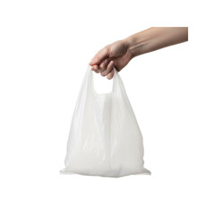 Hand holding a plastic bag