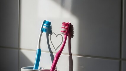 Celebrating dental hygiene on valentine's day 