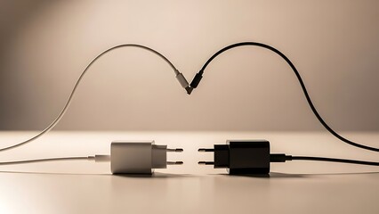 Connected hearts symbolizing eternal love on valentine's day