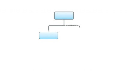Animated infographic diagram with modular blocks and arrows - Powered by Adobe