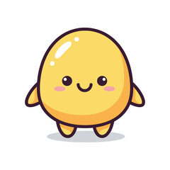 Obraz premium Adorable Cartoon Egg Character Illustration