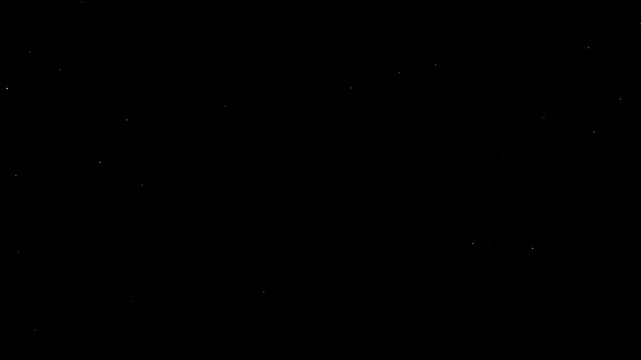 Gold Confetti Falling Animation on Black Background for Celebration and Party Themes
