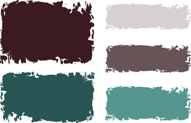dark brown green colors palette abstract ripped style brush strokes