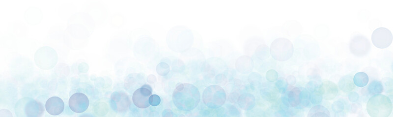 Abstract light blue bokeh bubbles and floating round particles texture on transparent background © Julllia