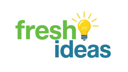 Innovative lightbulb graphic symbolizing new concepts and creative business solutions