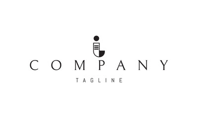 A vector logo featuring an abstract image a document shaped like the letter I, symbolizing clarity, structure, and minimal communication.