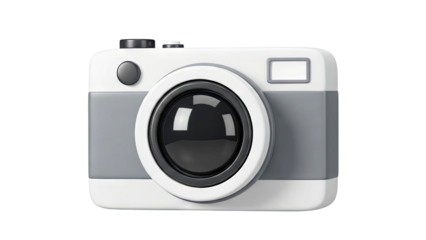 3D Render of a Stylized Camera Icon