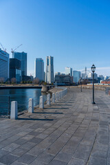冬の横浜港　象の鼻パーク
