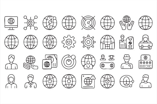 Cross Border Data Transfer Icons for Telecom Management Tools - Powered by Adobe