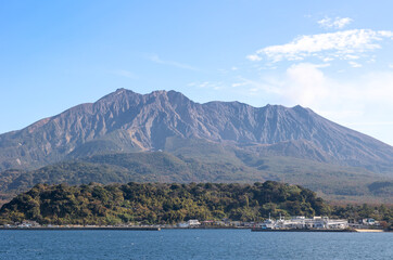 桜島（鹿児島市・鹿児島港側から撮影）