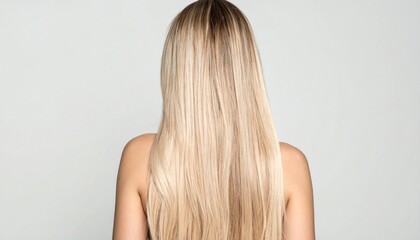 Obraz premium Blonde Long Hair Back.