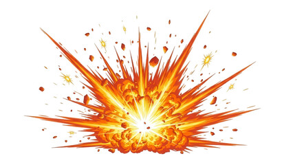 Vibrant explosion with dynamic orange and yellow hues on black background