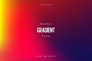 Abstract rainbow mesh gradient background with vibrant colorful light effects. Modern vector illustration for futuristic web design, tech banners and creative minimal posters.