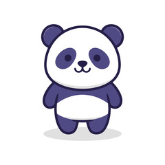 Naklejka premium Adorable Cartoon Panda Illustration