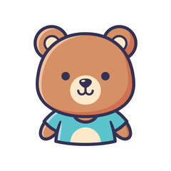 Cute Cartoon Bear Illustration