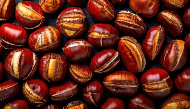 Pile of Jatoba Seeds - A Close-Up of Exotic Tropical Fruits.
