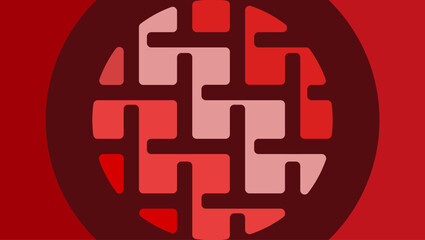 cotton fabric Abstract mosaic background, flat color illustration