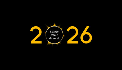 Logo pour l'&eacute;clipse solaire d'ao&ucirc;t 2026 en Espagne	
