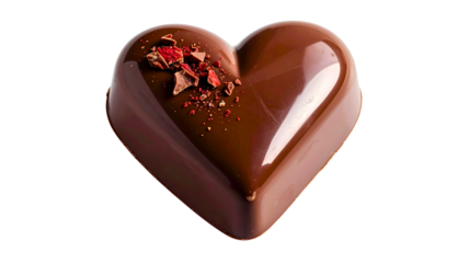 Delicious chocolate heart, perfect for gifting or indulging. Ideal for Valentine's Day or romantic occasions.