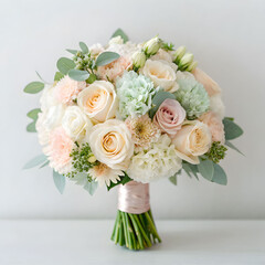 elegant pastel flower bouquet wedding floral arran