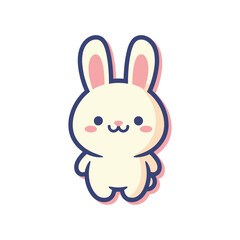 Obraz premium Adorable Cartoon Bunny Illustration