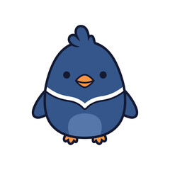 Cartoon Blue Bird Illustration