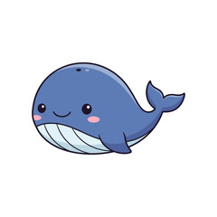 Obraz premium Adorable Cartoon Whale Illustration