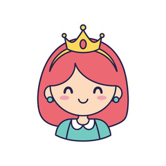 Cute Cartoon Princess Illustration