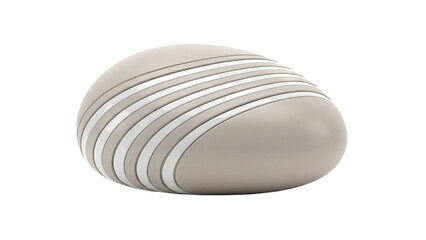 Abstract Organic Shape with Grooves