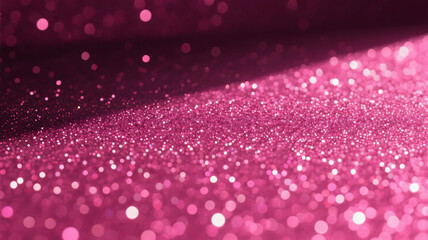 Deep pink sparkling glitter powder. Glitter. Generated images, abstract photographs. background image.
